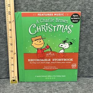 Peanuts A Charlie Brown Christmas Hallmark Recordable Storybook Working